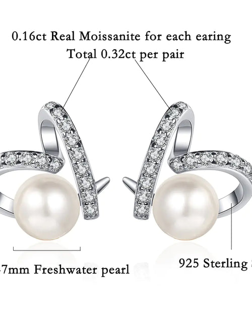 Load image into Gallery viewer, Freshwater Pearl Engagement Stud Earring
