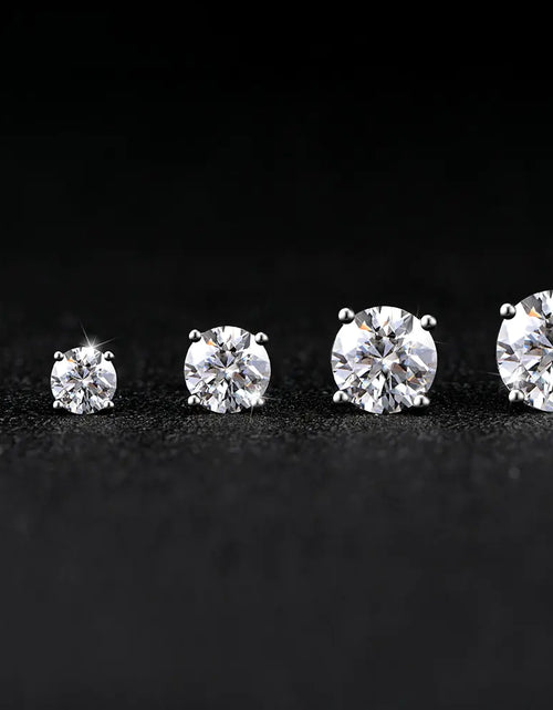 Load image into Gallery viewer, 2CT Moissanite Stud Earrings - 925 Silver

